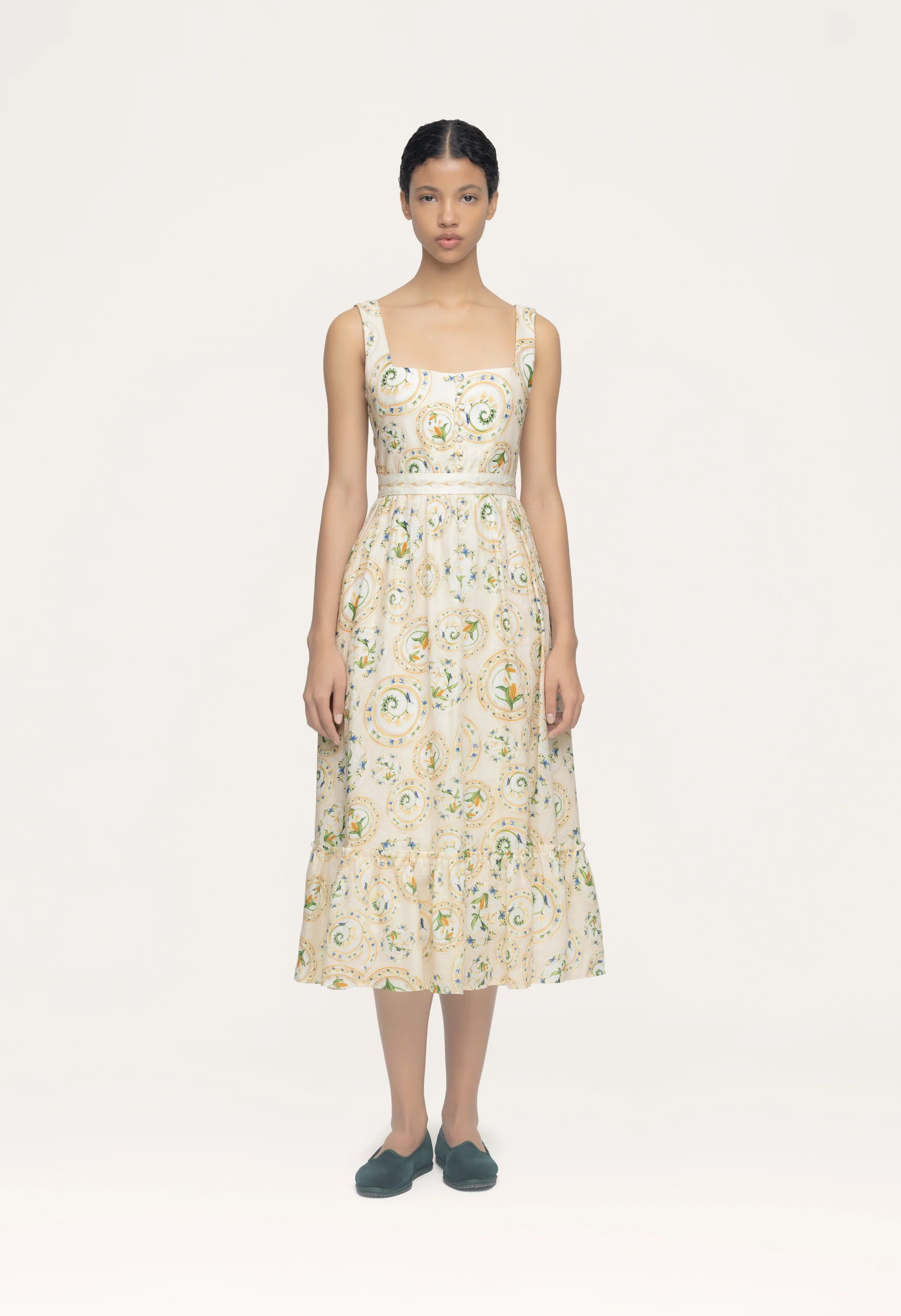 Melon Menaje Midi Dress