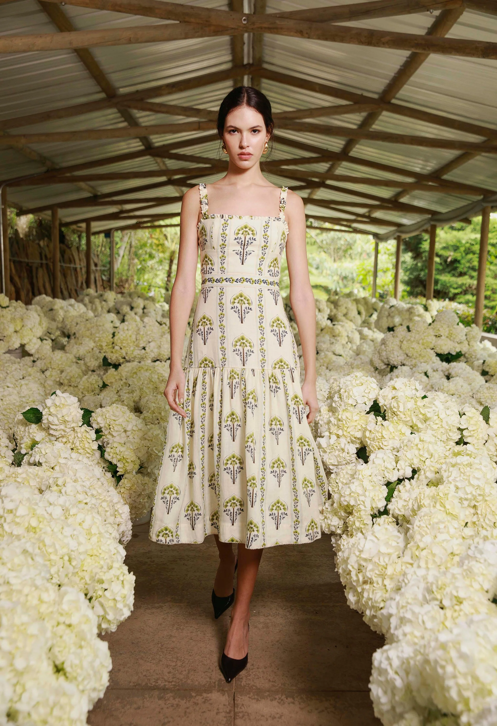 Níspero Moriche Midi Dress - Image 2